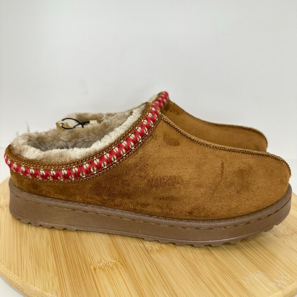 White Mountain Iceberg Clog Shoes Slipper Slip On Comfort Cognac Brown Sz 7 NEW